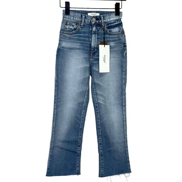 NEW Moussy Vintage SB Cropped Flare Jeans ShopBop Size 24 - Picture 4 of 13